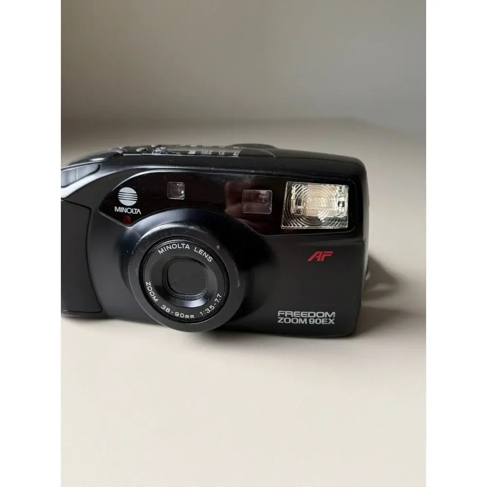 Minolta Freedom Zoom 90EX Point And Shoot 35mm Film Camera Riva Zoom 90s WORKS